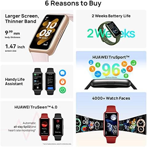 להקת Huawei 7 1.47 תצוגה AMOLED | חיי סוללה ארוכים - גרפיט שחור